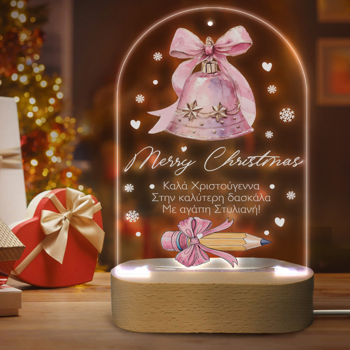 fotistiko-led-me-basi-gia-daskala-pinky-pencil Φωτιστικό led με βάση για Δασκάλα - Pinky Pencil