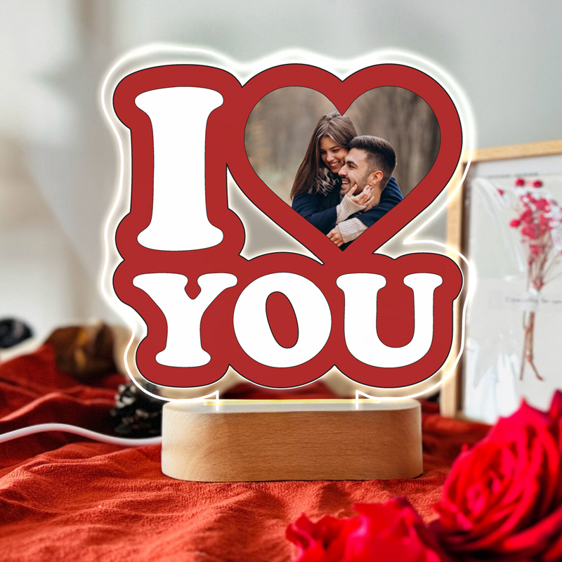 fotistiko-led-me-fotografia-i-love-you Φωτιστικό led με φωτογραφία - I ❤️ U