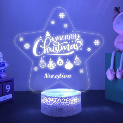 Φωτιστικό led με βάση - Xmas Αστέρι
