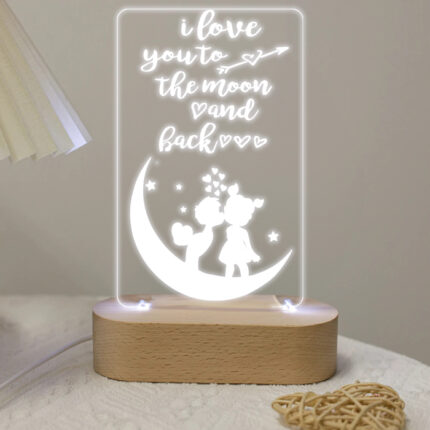 Φωτιστικό led & plexiglass - Τo the Moon and Back