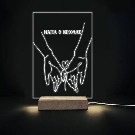 Φωτιστικό led plexiglass - Take my hand