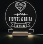 Φωτιστικό led plexiglass - Diamond Heart