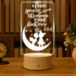 Φωτιστικό led & plexiglass - Τo the Moon and Back