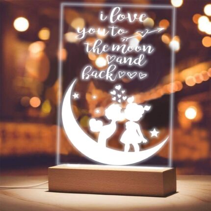 Φωτιστικό led & plexiglass - Τo the Moon and Back