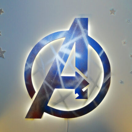 Ξύλινο Φωτιστικό - Avengers