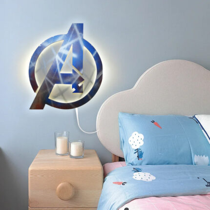 Ξύλινο Φωτιστικό - Avengers