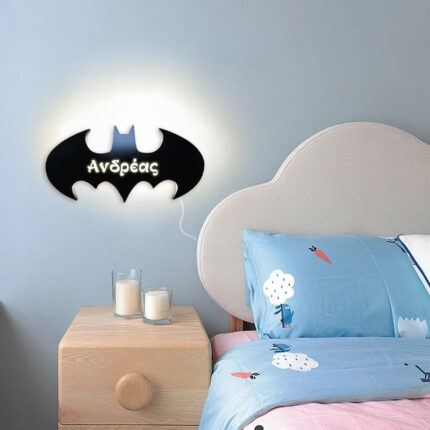 Ξύλινο Φωτιστικό - Batman