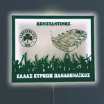 Ξύλινο Φωτιστικό - Παναθηναϊκός