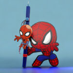 Λαμπάδα Spidey με ξύλινο κάδρο