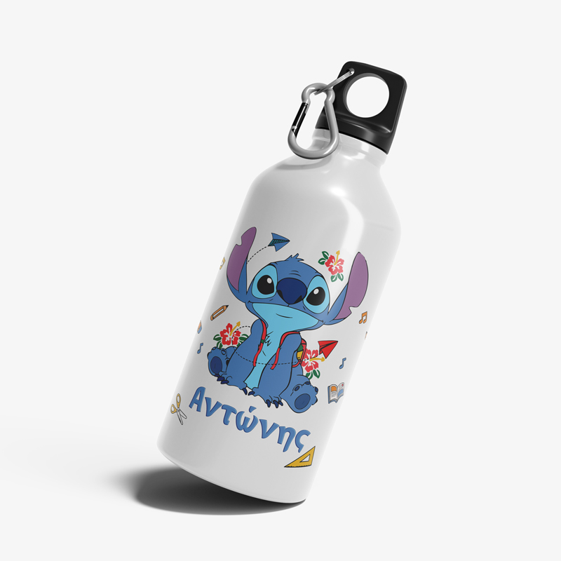 paidiko-anoxidoto-pagouri-me-onoma-stitch Παιδικό ανοξείδωτο Παγούρι με όνομα - Stitch