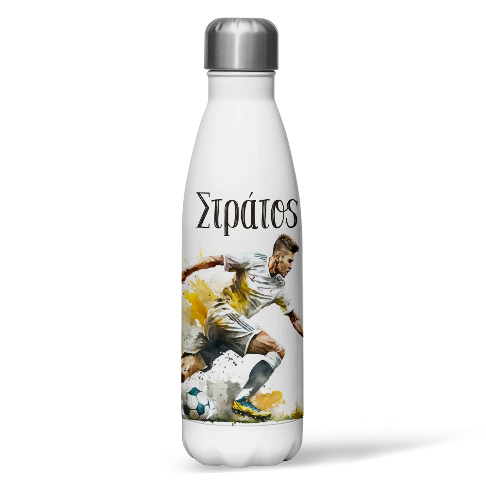 podosfairo-paidiko-pagouri-thermos-me-onoma Παιδικό Παγούρι Θερμός - Ποδόσφαιρο