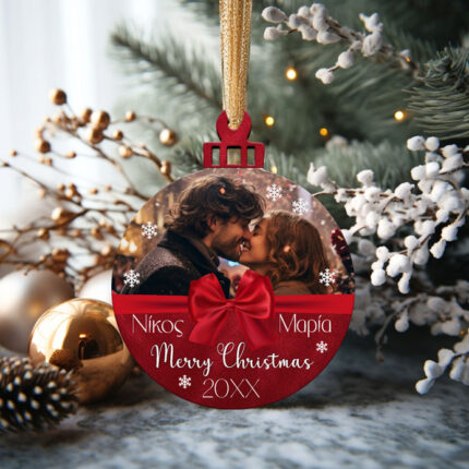 Στολίδι με φωτογραφία - Merry Christmas