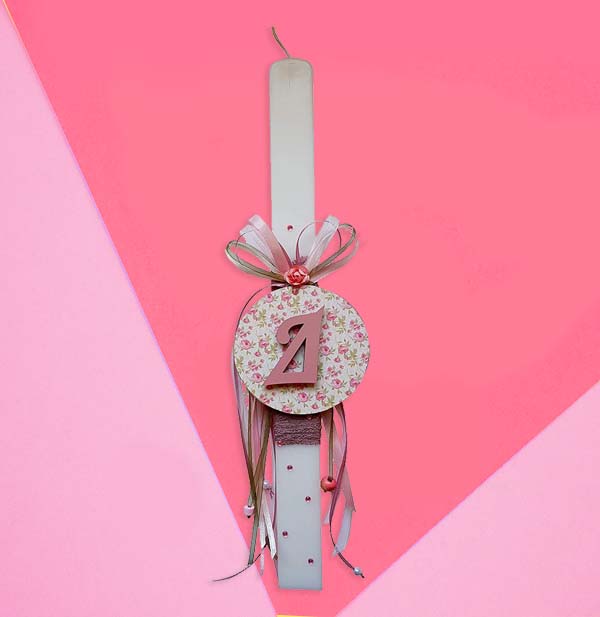 xeiropoiiti-pasxalini-lampada-monogramma-floral-2 Λαμπάδα με Μονόγραμμα - Φλοράλ
