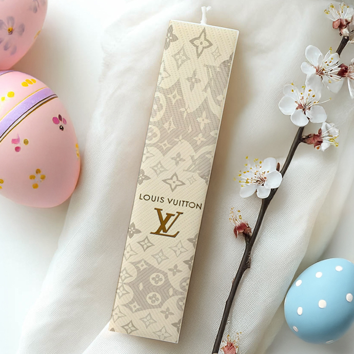lampada-louis-vuitton-tipomeni Λαμπάδα Louis Vuitton Τυπωμένη