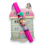 Λαμπάδα Gabby’s Dollhouse Αρωματική με Ξύλινο Κάδρο