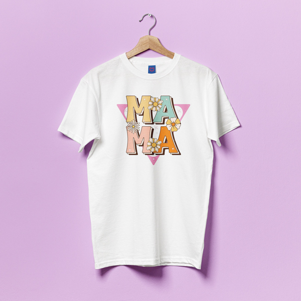 Mockups Design Μπλούζα για Μαμά – Μαργαρίτες