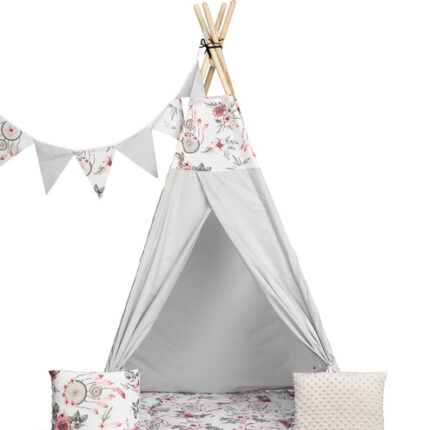 Παιδική Σκηνή TOYZ TIPI DREAM CATCHERS Γκρι-Ροζ