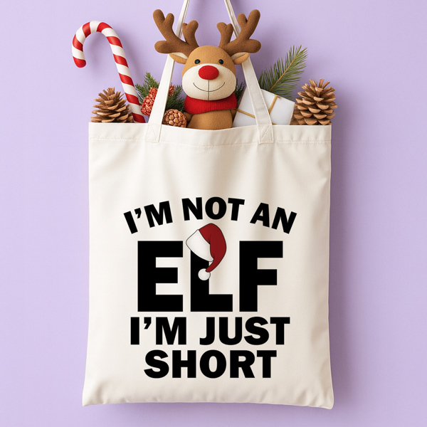 tsanta-xristougenniatikh-xioumoristikh-i-am-not-an-elf Τσάντα Χριστουγεννιάτικη Χιουμοριστική – I’m not an Elf